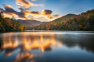 Vogel State Park, Georgia, USA in the autumn season. Creating Amazing Days Each Day