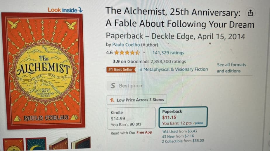 The Alchemist, 25th Anniversary Book Review