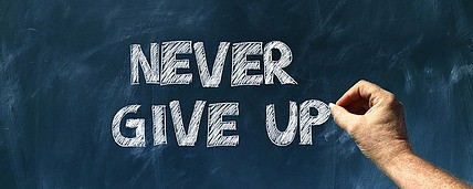 Never giveup sign