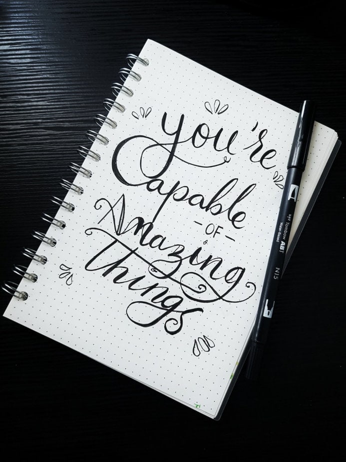 You are capable of amazing things message